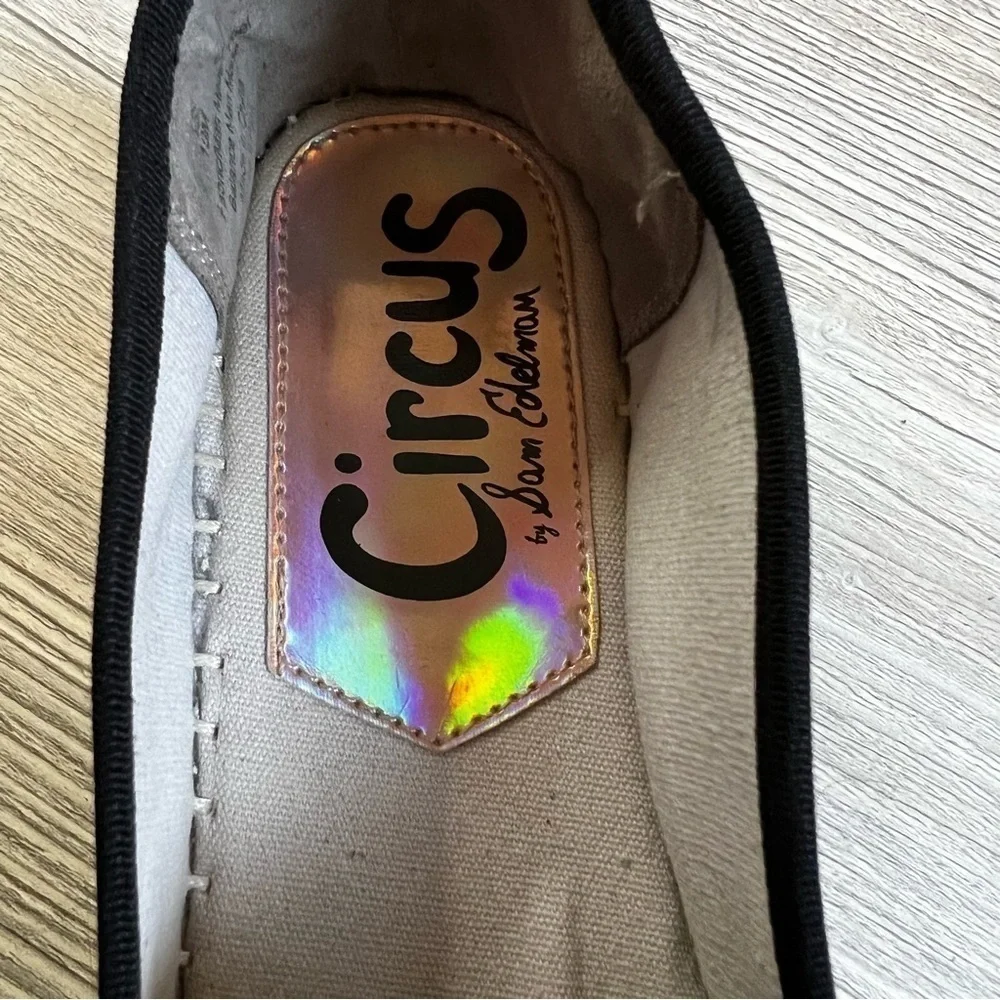 Circus by Sam Edelman Christina black canvas espadrilles size 10